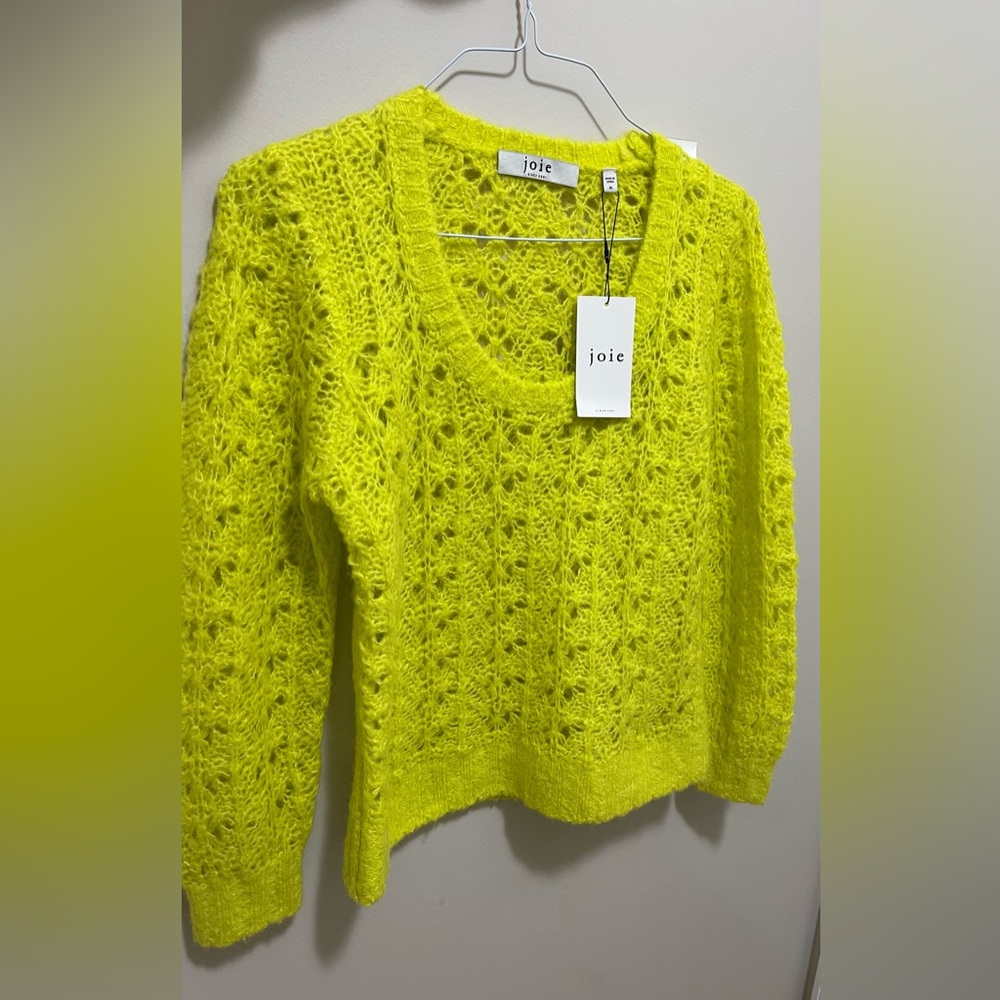 Joie Yellow Crew Neck Sweater